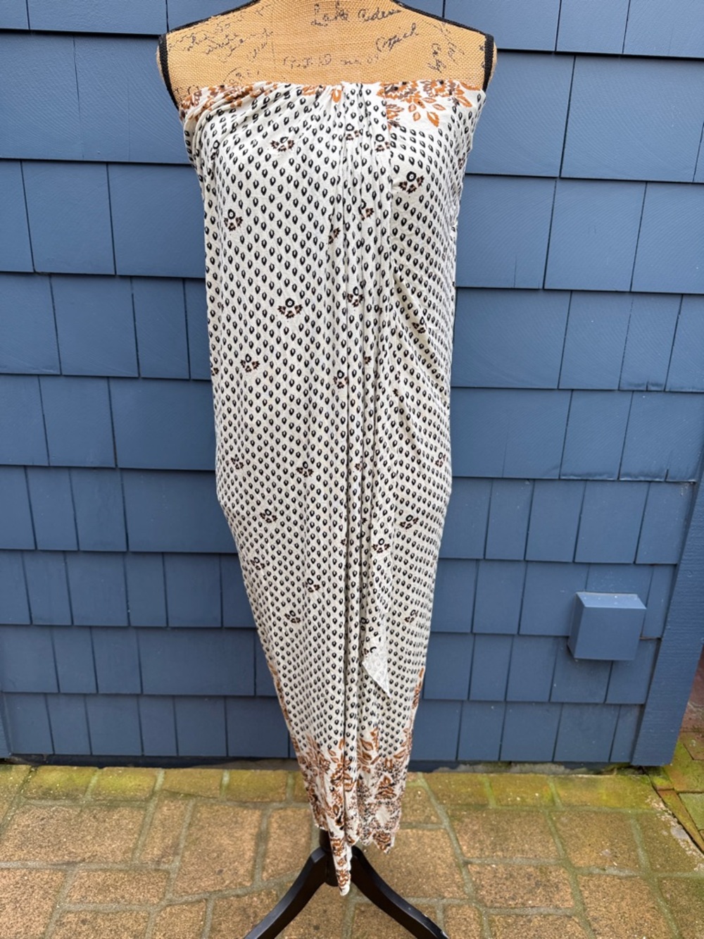 Free People Cream and Brown Maxi Skirt - Picture 2 of 10